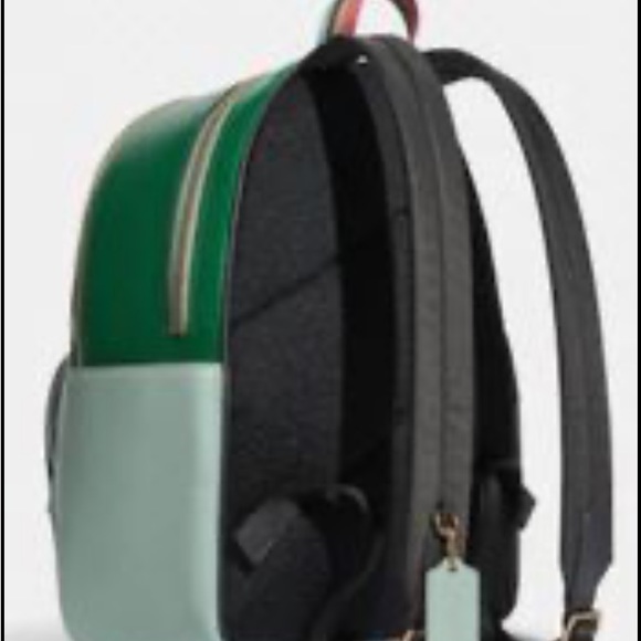 Coach backpack Green light teal